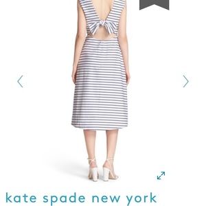 Kate spade midi dress with open back